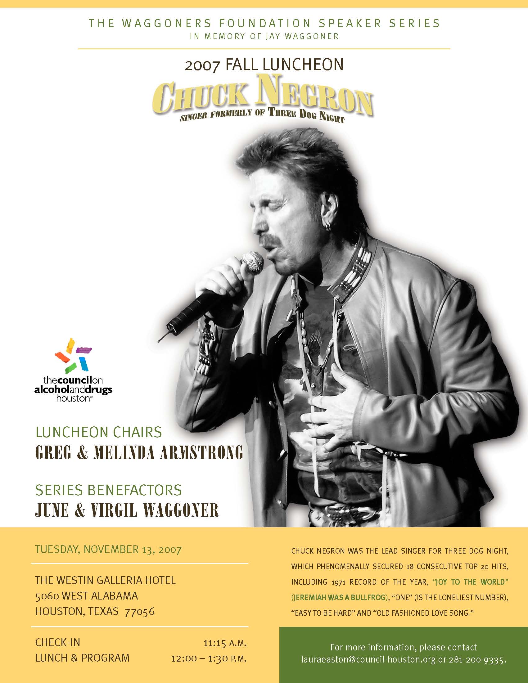 Chuck Negron-Council on Fall 2007