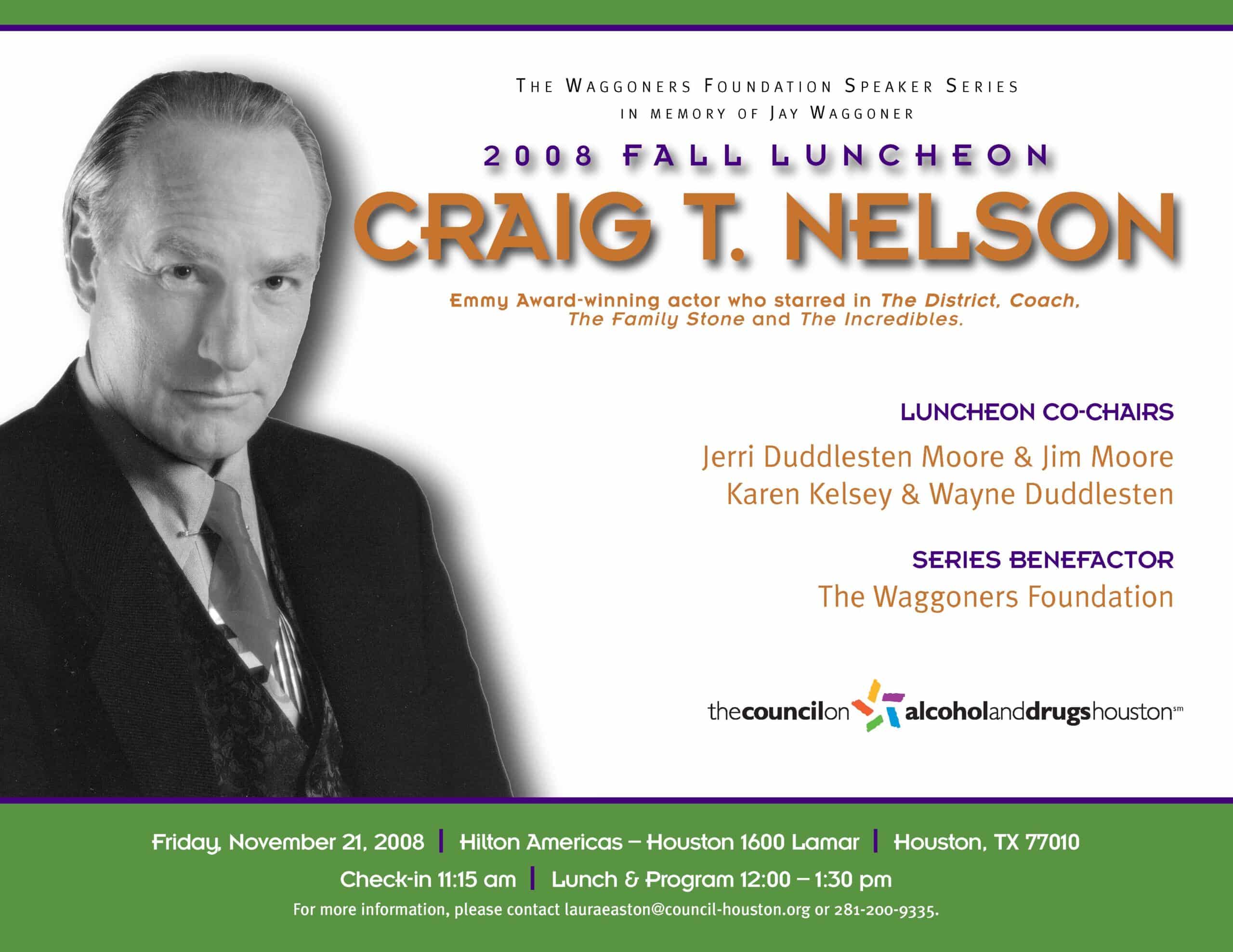 Craig T Nelson-Council on Recovery Fall 2008