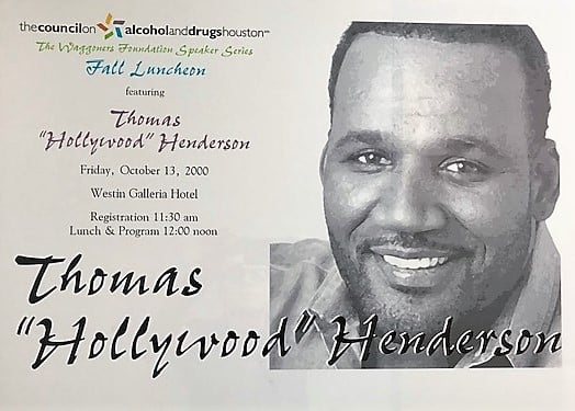 Hollywood Henderson-Council on Recovery Fall 2000