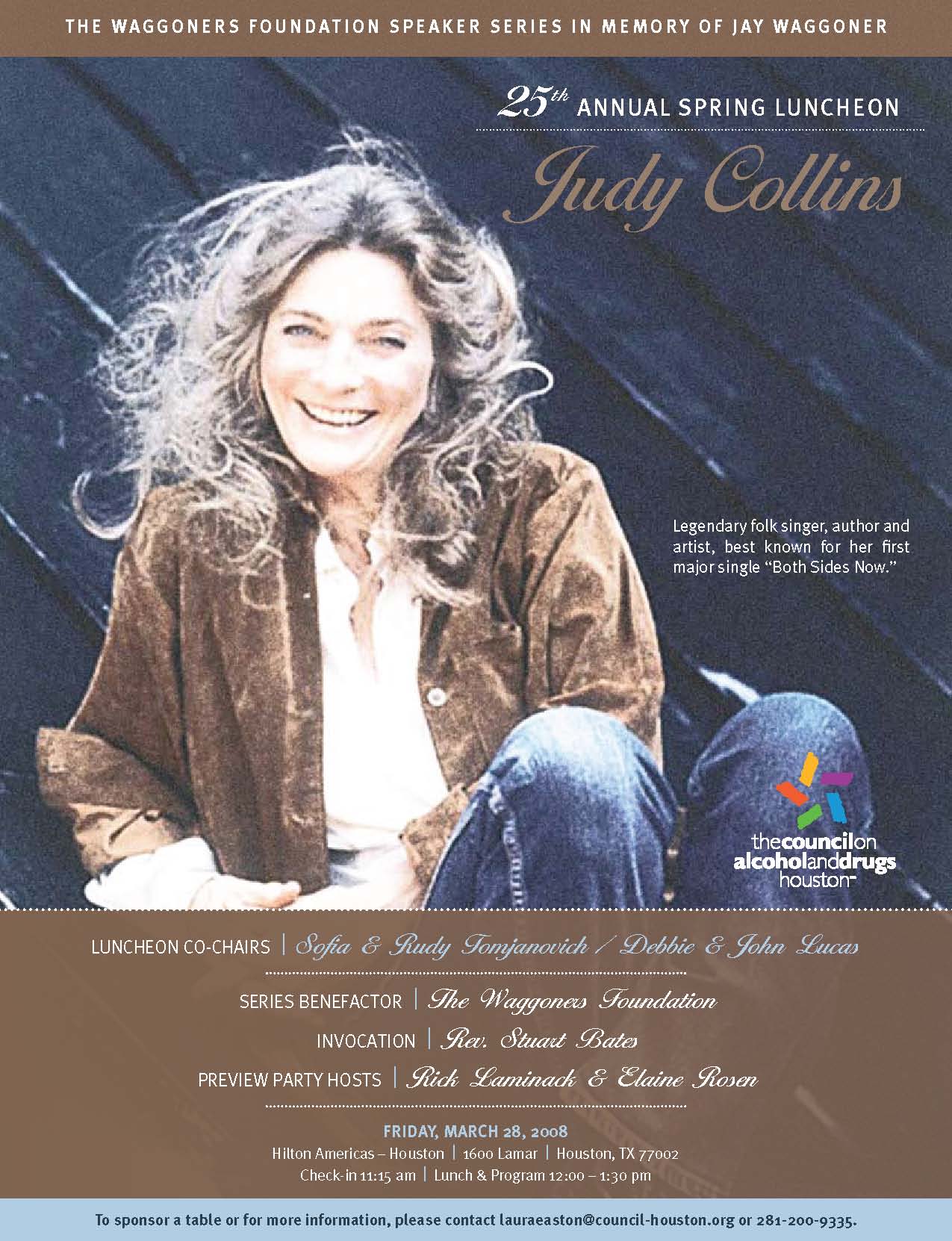 Judy Collins-Council on Recovery Spring 2008