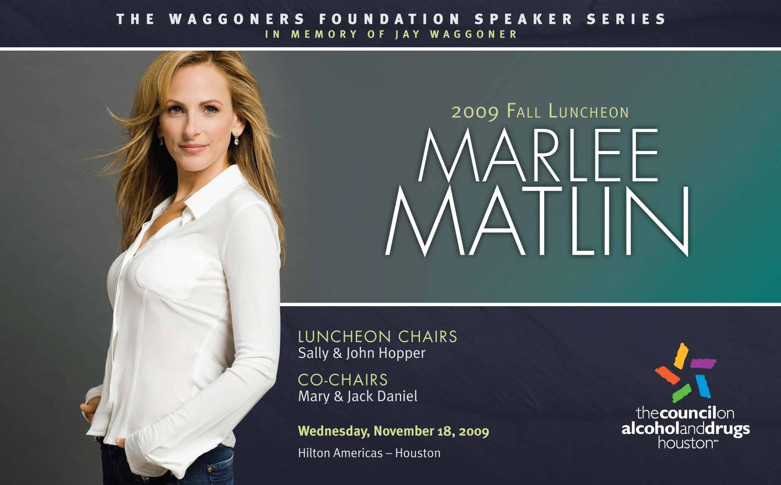 Marlee Matlin-Council on Recovery Fall 2009