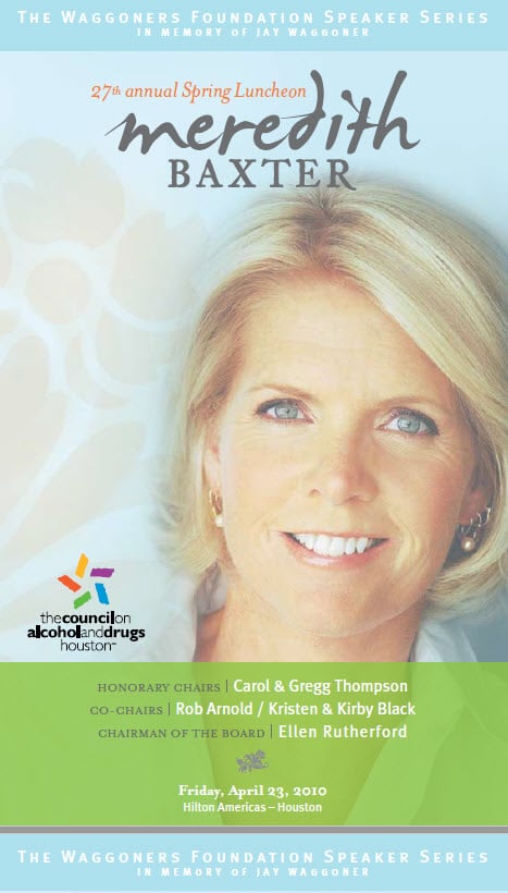Meredith Baxter-Council on Recovery Spring 2010