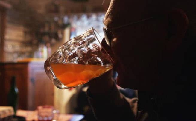 Elderly man drinking 1