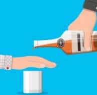 April is Alcohol Awareness Month 1 Hand cover glass alcohol refusal 1 1